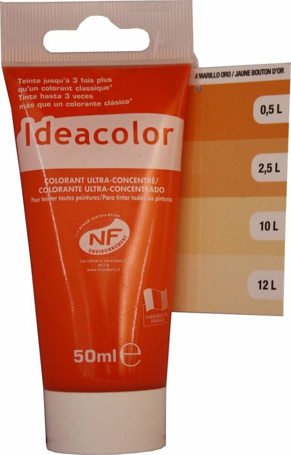 Colorant Ultra-concentre 50ml Jaune Bouton D'or – Teintes Vives et Précises pour vos Peintures