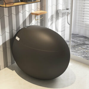 Toilette japonaise Kirei noir pour une propreté et un confort ultimes