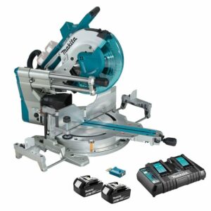 Scie à onglet radiale 36V(2x18V) LXT Ø305 mm - avec 2 batteries 18V 5.0Ah - chargeur - module AWS - DLS211PT2U