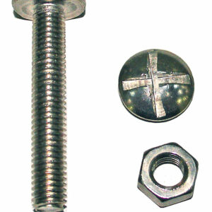 Boulons Poêlier Acier Zingué 8x40mm - Idéal pour le Serrage de Pièces Métalliques