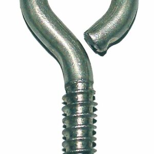3 Pitons à Vis en Acier Zingué 6x60mm - Fixation Résistante pour Tringles, Cadres et Objets