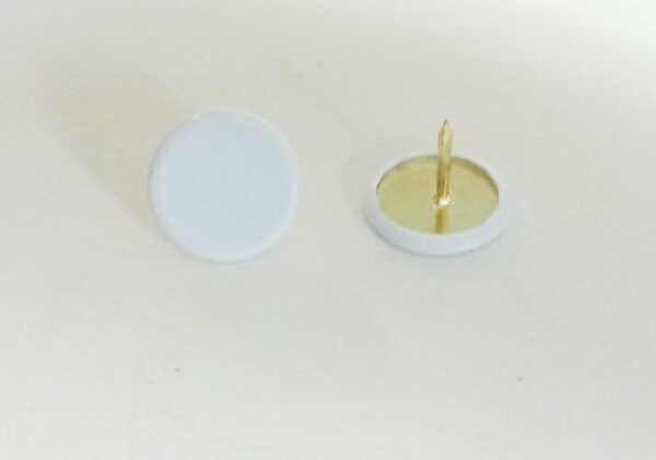 70 Punaises Acier Plastifié Blanc 10mm – Fixations Fiables pour Papier, Carton et Plastique
