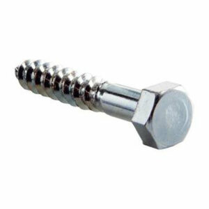 Tirefonds Hexagonale en Acier Zyngé 7x40mm – Fixations Lourdes, Facile à Serrage
