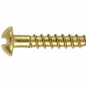 Vis à Bois Laiton Tête Ronde 3x16mm - Quincaillerie de Qualité pour Vos Projets