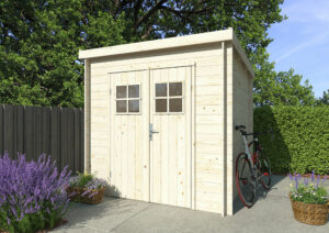Abri Bois ZOE 2 Monopente réversible SU 3,8m²