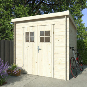 Abri Bois ZOE 2 Monopente réversible SU 3,8m²