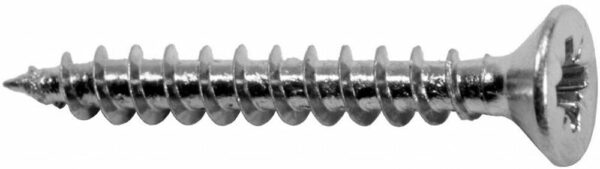 Vis agglo acier tête fraisée Pozidriv 4x16mm - Fixation robuste pour bois et panneaux