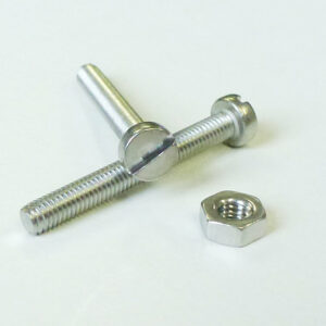 Boulons en inox A4 5x50mm à tête cylindrique fendue – parfaits pour construction mécanique