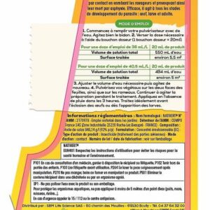 Anti-pucerons 500ml - Insecticide végétal écologique à base d'huile de colza