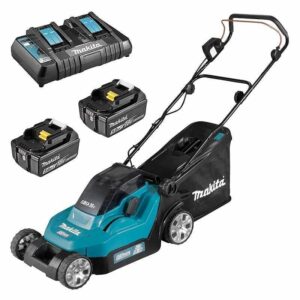 Tondeuse à gazon MAKITA DLM382PT2 38cm 2x18V pour une pelouse impeccable
