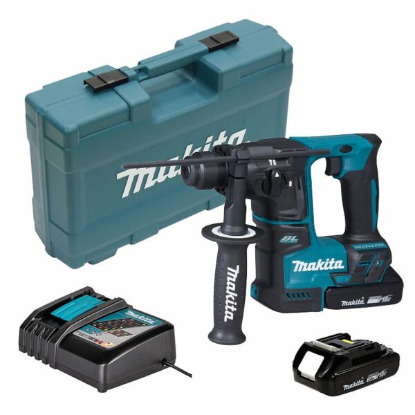 Marteau perforateur sans fil DHR171RAX3 SDS-Plus 18 V 2,0 Ah avec 2 batteries, 1 chargeur, 1 coffret et des accessoires