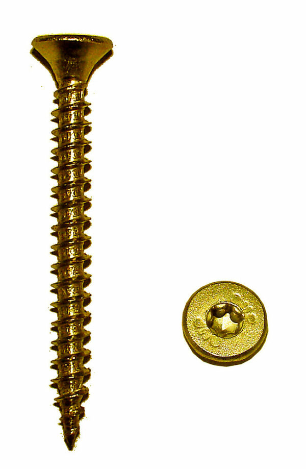 Vis à bois aggloméré en acier avec tête fraisée Torx 6x120mm – Fixation robuste pour tous vos projets