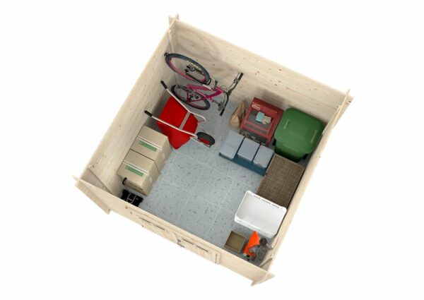Abri Bois Zoé 3 Monopente réversible SU 5,8m²