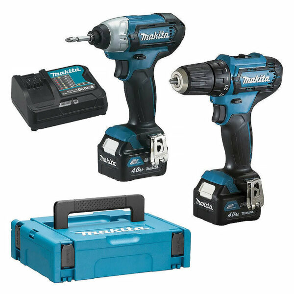 Pack 2 outils MAKITA CLX224SMJ (DF333D + TD110D) 12V (2 x 4,0 Ah) pour des travaux de vissage et perçage efficaces