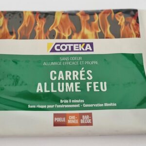 Allume-feu 24 carrés – Facile, sûr et sans odeur pour vos Barbecues, Cheminées et Poêles