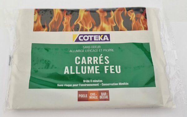 Allume-feu 24 carrés – Facile, sûr et sans odeur pour vos Barbecues, Cheminées et Poêles