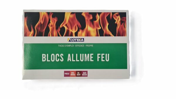 Allume-feu 32 Cubes - Facile, Propre et Sûr pour Cheminées, Barbecues et Poêles