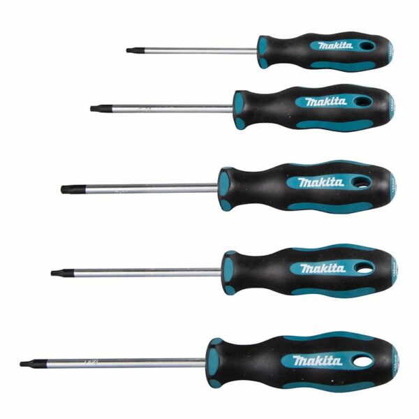 Jeu de 5 Tournevis TORX MAKITA E-10534 pour vos travaux de bricolage