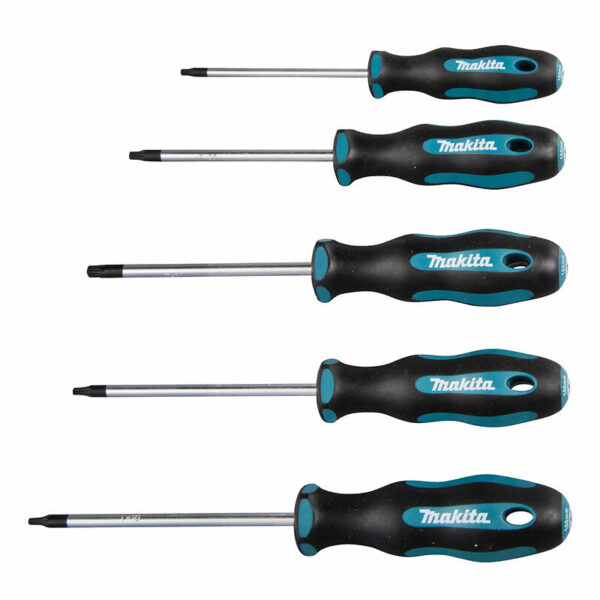 Jeu de 5 Tournevis TORX MAKITA E-10534 pour tous vos travaux de bricolage