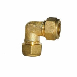 Coude avec écrous pour tubes ø14mm - Montage facile, sans soudure, conseillé pour plomberie non-gaz
