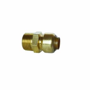 Raccord droit à visser pour tube d.12mm - Mâle 12x17mm - Installation sans outil, réutilisable