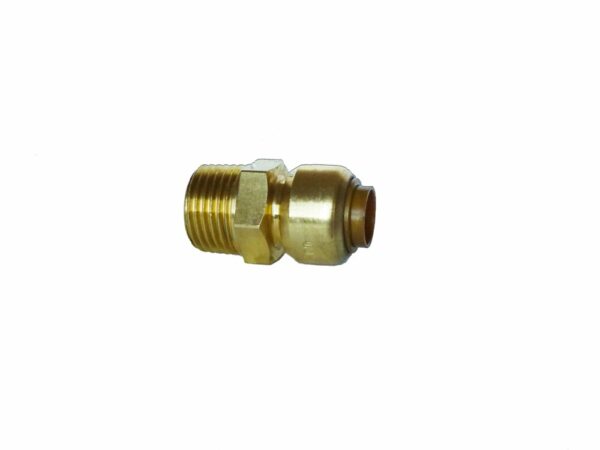 Raccord droit à visser pour tube d.12mm - Mâle 12x17mm - Installation sans outil, réutilisable