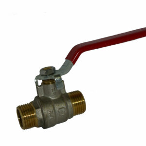 Vanne à sphère mâle-mâle 15x21mm avec manette – Passage total et étanchéité fiable