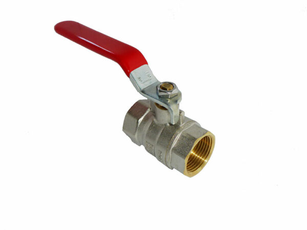 Vanne à sphère avec manette femelle-femelle 15x21mm – Passage total, Étanchéité renforcée