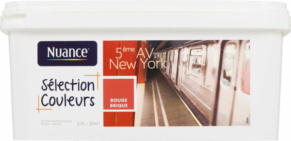 Peinture Selection Couleurs New York 5e - 2,5 L - Idéale pour Intérieur