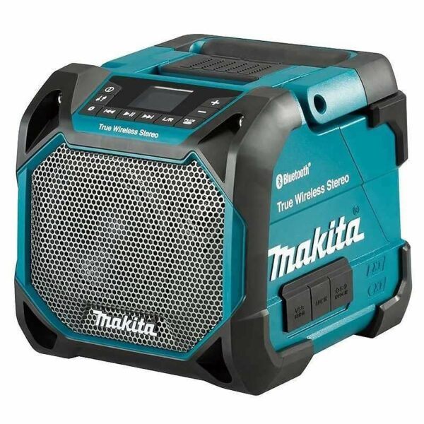 Enceinte bluetooth MAKITA DMR203 Batterie/Secteur (Machine Nue) - Son stéréo puissant et résistant aux intempéries