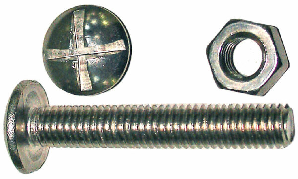 12 Boulons Poêlier en Acier Zingué 5x16mm – Fixation Solide pour Bricolage et Rénovation