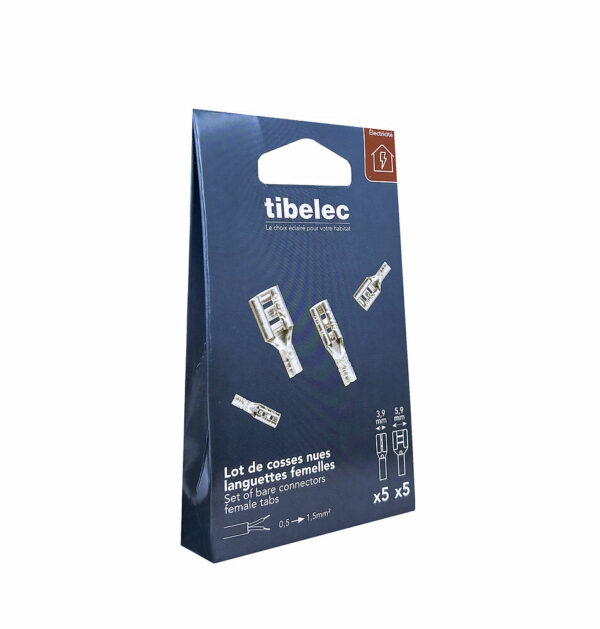 Lot de 10 cosses nues - Connecteurs électriques robustes et fiables