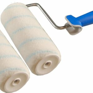 Ensemble rouleau de peinture pour murs et plafonds - Finition satin - 180 mm