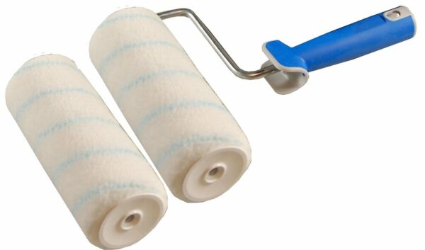 Ensemble rouleau de peinture pour murs et plafonds - Finition satin - 180 mm