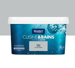 Peinture Cuisine & Bains Satin Grigolo - 2L - Facile à Appliquer & Résistante à l'Humidité