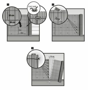 Canisse double face 1x3m bambou