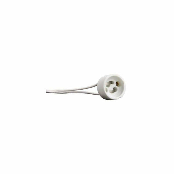 Douille GU10 blanche pour spots ou ampoules