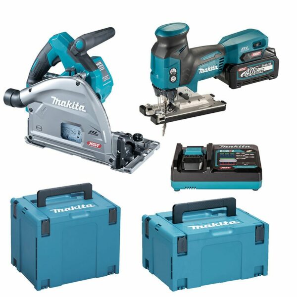 Combopack XGT ® 2 Outils MAKITA DK0228G201 - Scie Sauteuse et Scie Circulaire 40V