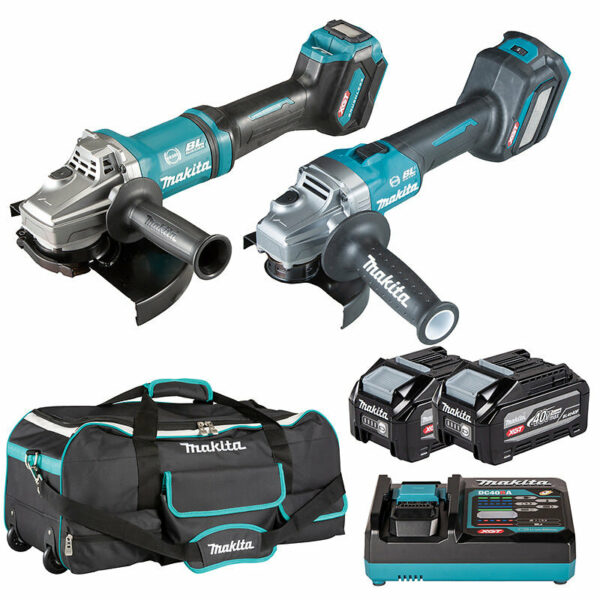 Pack de meuleuses XGT® 40V 2 Outils MAKITA DK0227G201 - BL4040F + DC40RA