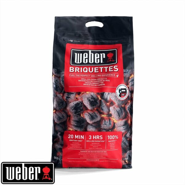 Sac de 8kg de briquettes pour barbecue en charbon de bois