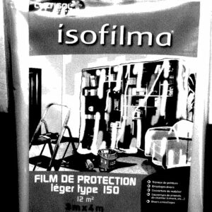 Film de Protection 3x4 m en Polyéthylène - Idéal pour la Rénovation et le Bricolage