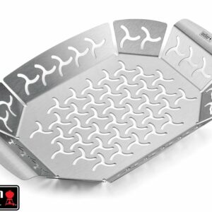 Panier à légumes - grand modèle, acier inoxydable pour barbecue