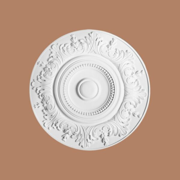 Rosace plafond en polyuréthane R100 - ø 47cm - moulure décorative