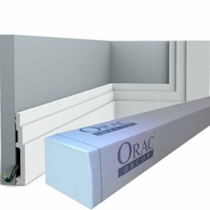 SX180 Plinthe Orac Decor - Plinthe décorative en polymère 12x1,6x200cm (Pack de 2)