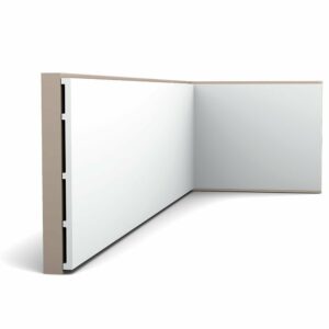 SX207 SQUARE Plinthe Orac Decor - 25 x 1,3 x 200cm (h x p x L) - plinthe décorative polymère Carton 8 pièces