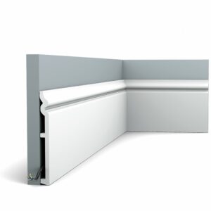SX206 CONTOUR Plinthe Orac Decor - 18 x 1,8 x 200cm (h x p x L) - plinthe décorative polymère Pack 2 pièces