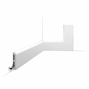 SX183 CASCADE Plinthe Orac Decor 7,5x1,3x10cm (h x p x L) - plinthe décorative polymère Carton 8 pièces / A peindre