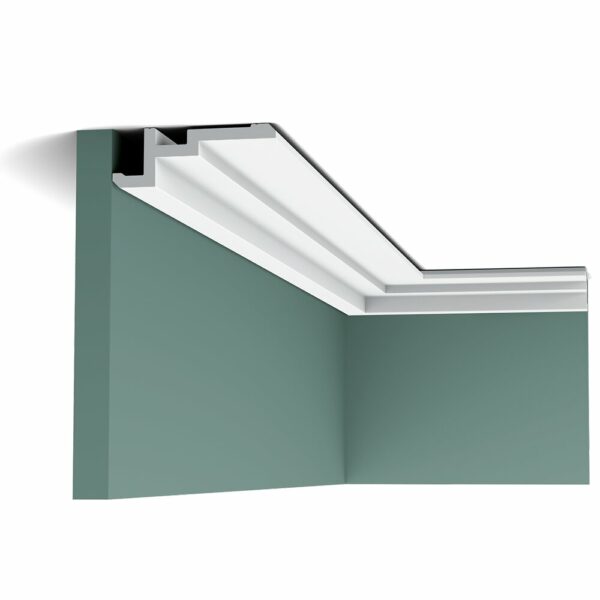 Corniche plafond Orac Decor - 11,3x4x200cm (h x p x L) - corniche décorative polymère Carton 8 pièces