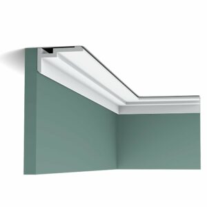 Corniche plafond Orac Decor - 9,3x5x200cm (h x p x L) - corniche décorative polymère Pack 2 pièces