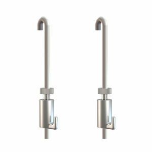 Set de Suspension Accrochage tableau tiges 100 cm en U 2mm & crochets 15kgs Arti
